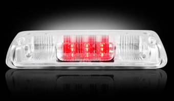 Ford 04-08 F150 & Ford Explorer Sport Trac 06-09 - Red LED 3rd Brake Light Kit w/ White LED Cargo Lights - Clear Lens