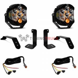 Комплект LED фар LP6 для бампера Jeep Wrangler JL, подключается к панели управления