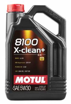 5 л MOTUL 8100 X-CLEAN+ 5W-30 для бензиновых и дизельных двигателей стандарта ЕВРО IV и ЕВРО V