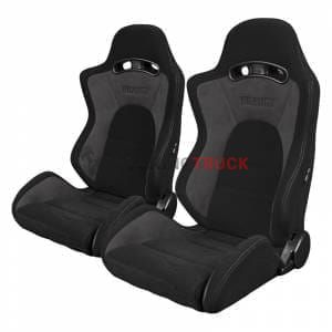 Спортивные сиденья анатомические серии S8 Series V2 Sport Seats - Black Cloth with Grey Microsuede