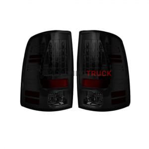 Dodge 09-14 RAM 1500 & 10-14 RAM 2500/3500 LED TAIL LIGHTS (Replaces Factory OEM Halogen Tail Lights) - Smoked Lens