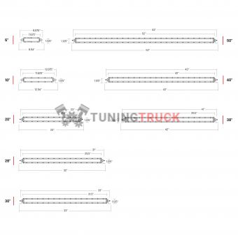 Фара RIGID 6" SR-серия PRO (6 светодиодов), ближний свет 