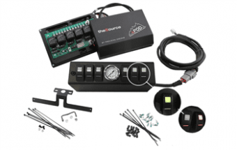 JK Switch Panel 6 Switch W/Air Gauge 09-17 Wrangler JK Red sPOD