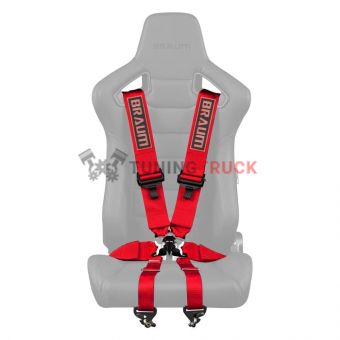 Ремень 6-ти точечный 3" FIA Certified Racing Harness - Red