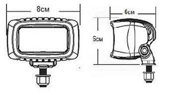 Фара SR-M Серия PRO (3 светодиода) – водительский свет  