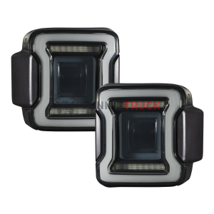 Светодиодные фары заднего света тонированные для Jeep JL Wrangler 2018-24