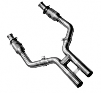 Приемная труба H-Pipe для Mustang GT 5.0L 4V, 2011-2014, 3'' x 2.75''