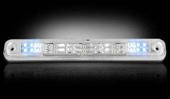 GMC & Chevy 94-98 CK Sierra & Silverado (Fits Reg & Crew Cab Only) - Red LED 3rd Brake Light Kit w/ White LED Cargo Lights - Clear Lens