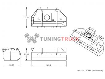 Топливный бак с защитой для Jeep TJ/LJ  97-02 93 литра от GenRight