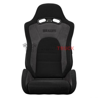 Спортивные сиденья анатомические серии S8 Series V2 Sport Seats - Black Cloth with Grey Microsuede