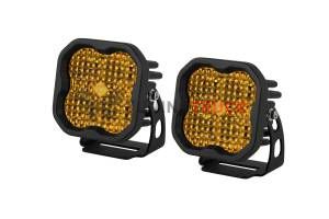 Янтарные LED-фары SS3 Sport, рабочий свет с янтарной подсветкой 2 шт 