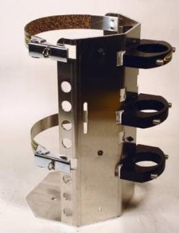 Power Bracket, Aluminum, 10lb./15 lb. CO2 Tank, 6.9" dia.