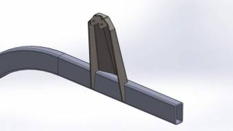 Кронштейн для установки coilover на раму 