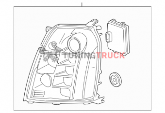 LED фара головного света Cadillac Escalade 2007-2014 