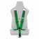 Ремень 5-ти точечный 3" SFI Approved Racing Harness - Green