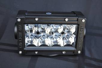 5" Light Bar 24W Flood/Spot 3W LED Chrome