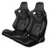 Спортивные сиденья анатомические серии Elite-X Series Sport Seats - Black Leatherette (Black Stitching)