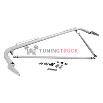 Кронштейн для установки ремней для 05-14 Ford Mustang Harness Bar Kit - White Gloss