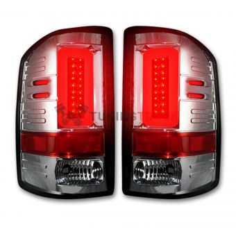 GMC Sierra 14-17 1500/2500/3500 (Only Fits 3rd GEN Single-Wheel GMC Sierra with Factory OEM Halogen Tail Lights) OLED TAIL LIGHTS - Clear Lens