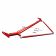 Кронштейн для установки ремней для 05-14 Ford Mustang Harness Bar Kit - Red Gloss