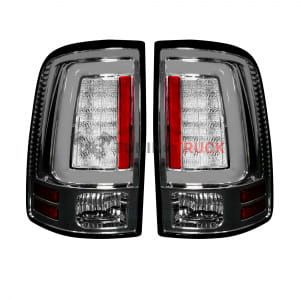 Dodge 09-14 RAM 1500 & 10-14 RAM 2500/3500 OLED TAIL LIGHTS (Replaces Factory OEM Halogen Tail Lights) - Clear Lens