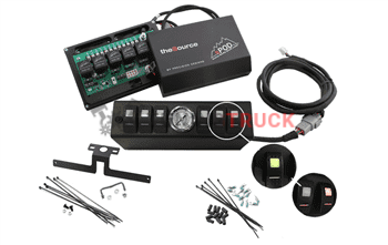 JK Switch Panel 6 Switch W/Air Gauge 07-08 Wrangler JK Red sPOD