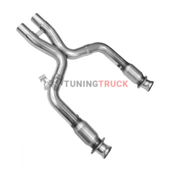 Приемные трубы X-Pipe с кат. для Mustang Shelby GT500, 2007-2014, 3'' x 3''