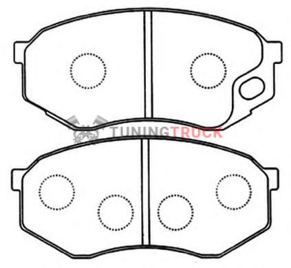 Колодки передние MITSUBISHI CANTER (FE5_, FE6_) AN-427K