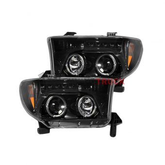 Toyota Tundra & Sequoia 07-13 PROJECTOR HEADLIGHTS - Smoked / Black