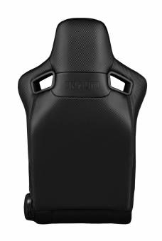 Спортивные сиденья анатомические серии Elite-R черные с красной строчкой и отделкой