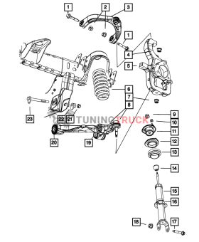Dodge Ram 1500 5.7L рычаг верхний правый 68227900ab