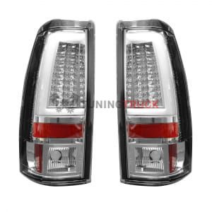 Chevy Silverado & GMC Sierra 99-07 (Fits 2007 "Classic" Body Style Only) OLED TAIL LIGHTS - Clear Lens