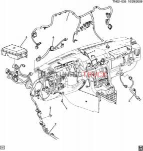 Проводка приборной панели для Hummer H2