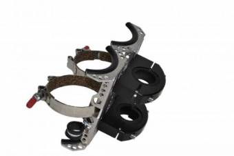 Кронштейн для двух баллонов (чёрный хомут)