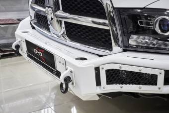 Передний силовой бампер BMS Alfa для Dodge Ram 2009-18, покрытие Line-X