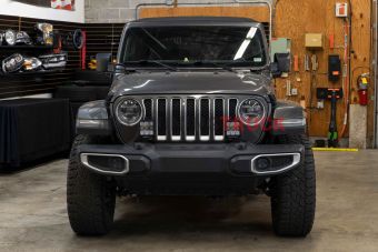 Комплект LED-модулей SS5 Pro CrossLink на бампер Jeep Wrangler, водительский свет