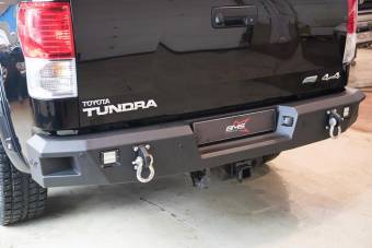 Задний силовой бампер BMS PRO-Line для Toyota Tundra 2007-13, покрытие Raptor + цинкование