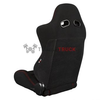 Спортивные сиденья анатомические серии S8 Series V2 Sport Seats - Black Cloth with Red Microsuede