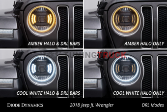Светодиодные фары головного света для Jeep JL Wrangler 2018-22