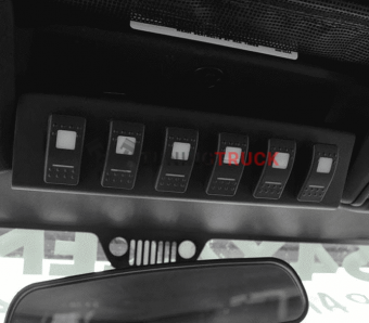 JK Switch Panel 6 Switch Dual 09-17 Wrangler JK Amber sPOD