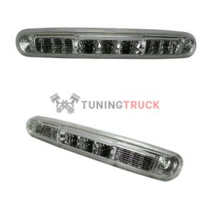 GMC & Chevy 07-13 Sierra & Silverado (2nd GEN) - Red LED 3rd Brake Light Kit w/ White LED Cargo Lights - Clear Lens