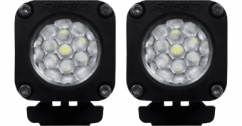 Комплект фар RIGID Ignite (1 светодиод) - рабочий свет (черные), 2 шт. 