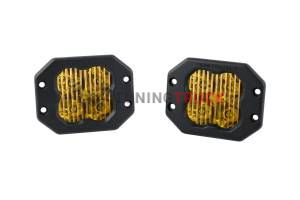 Желтые врезные LED-модули SS3 Pro с янтарной подсветкой, водительский свет