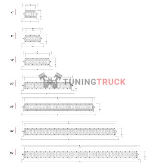 Фара светодиодная  RIGID 30" E-серия PRO - дальний свет (Чёрная оптика) 