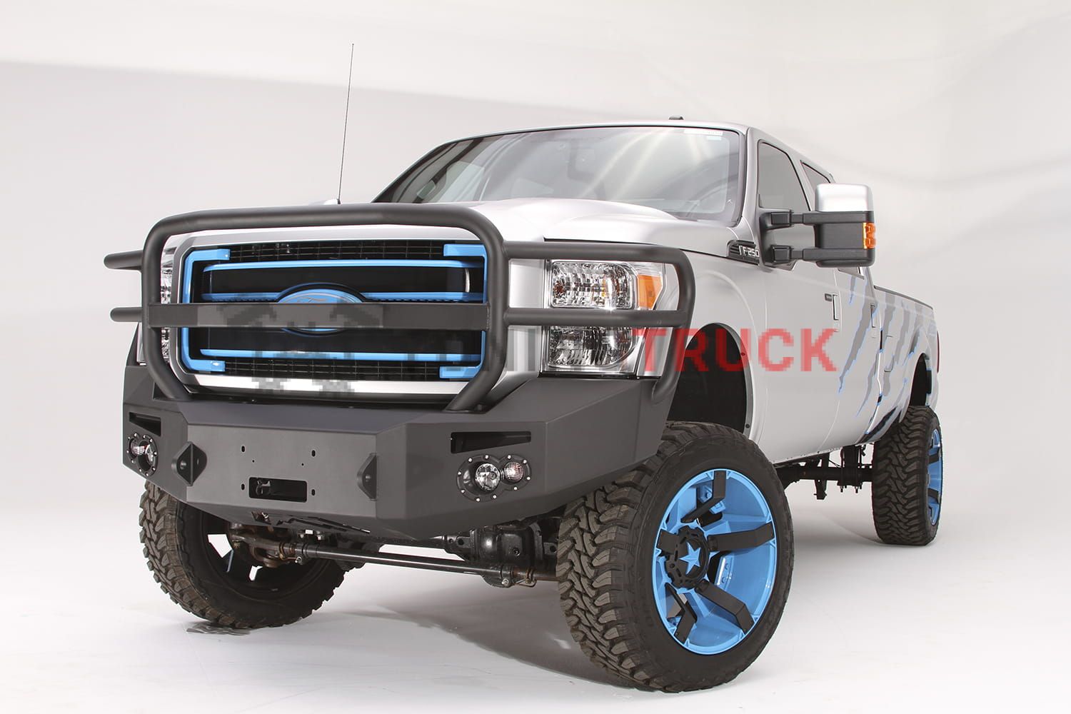 2011-2016 Ford Super Duty F250 - F350 Winch Bumper w/ Full Grill Guard Bare