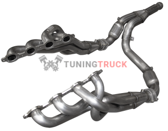 Длиннотрубные выпускные коллекторы 1-3/4"×3'' с катализаторами для GM Truck 5.3L, 2014+