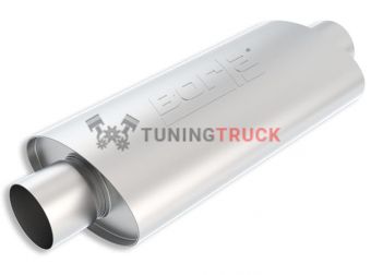 40943 Глушитель спортивный, овал, сер. XR1 Sportsman, Вход/Выход 3", Центр-Центр, габ. 12"x4.5"x7.88, шт