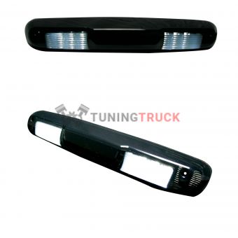 GMC & Chevy 07-13 Sierra & Silverado (2nd GEN) - Red LED 3rd Brake Light Kit w/ White LED Cargo Lights - Smoked Lens