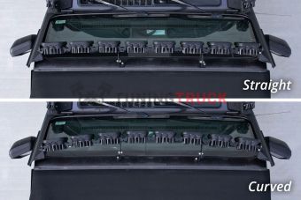 Комплект с кронштейнами для монтажа LED-балок SS5 Pro CrossLink над лобовым стеклом Jeep JL Wrangler