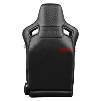 Спортивные сиденья анатомические серии Elite-X Series Sport Seats - Black Diamond (Double White Stitching / White Piping)